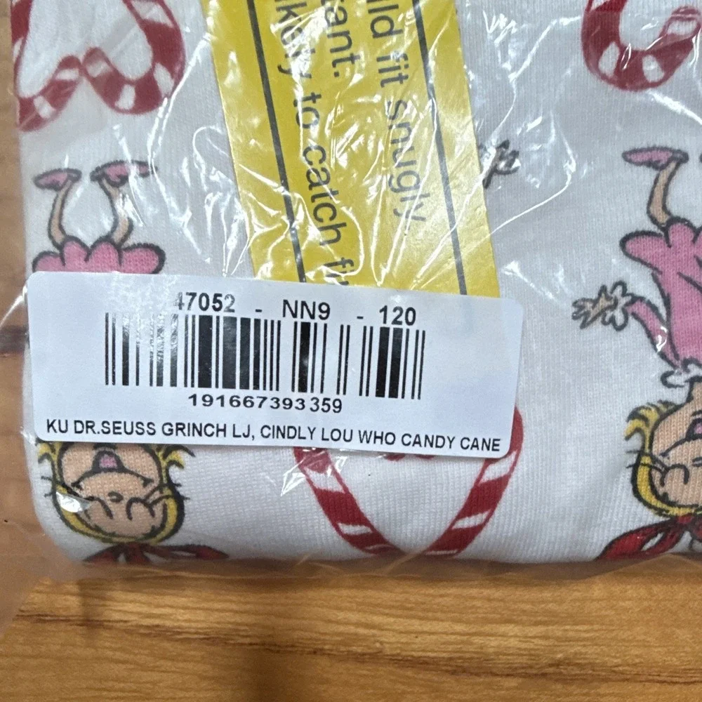 Hanna Andersson Grinch Cindy Lou Who Snug Fit Organic Cotton Pajamas 120cm